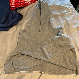 Grey cropped hoodie women’s